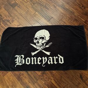 Boneyard Chicago Skull and Crossbones Beach Bath Towel